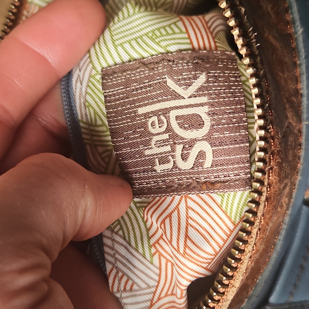 The Sak, Stylish Blue and Brown Women's Crossbody Bag - Picture 6 of 16